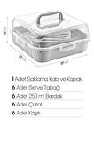 Tilbe Home 6 Kişilik Piknik Seti - Çantalı Piknik Seti 25 Parça Piknik Organizer Kamp Gray Piknik Seti