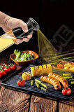 Tilbe Home Büyük Sprey Yağdanlık, Airfryer Püskürtmeli Sprey Cam Şişe Ayçiçek Zeytinyağı Sirkelik 200 ml