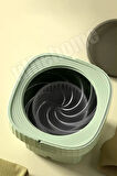 Tilbe Home Katlanır Mini Çamaşır Makinesi Yeşil Taşınabilir Retro Silikon Çorap İç Çamaşırı Yıkayıcı 10 lt