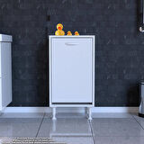 Modilayn SÖKE Banyo İçin Sihirli Kutu! 35 x 75 x 32,5 cm’lik 1 Göz Sepet Hazneli Mini Banyo Dolabı. Hemen Sipariş Verin, Banyonuz Büyüsün!