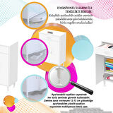 Modilayn EMİR 65 x 88 x 32,5 cm 1 Çekmece 2 Kapak 2 Raf 3 Bölme Çok Amaçlı Banyo & Mutfak Dolabı 