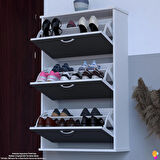 Modilayn VARBİ Asma Antre 72x 115x26 cm’lik 3 Düşer Kapak 6 Göz Bölmeli Ayakkabılık