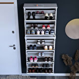 Modilayn VARBİ UMAY' 2 Li Asma Antre 72x 193x 26 cm 5 Düşer Kapak 10 GözAyakkabılık