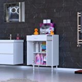 Modilayn EMİR 65x88x32,5 cm 1 Çekmece 2 Kapak 1 Raf 2 Bölme Çok Amaçlı Banyo & Mutfak Dolabı 
