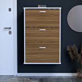 Modilayn VARBİ Asma Antre 72x115x26 cm’lik 3 Düşer Kapak 6 Göz Bölmeli Ayakkabılık