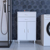 Modilayn TRENDLİNE 54 x 95,1 x 32,5 cm 2 Kapaklı 2 Çekmeceli 2 Bölmeli Çok Amaçlı Banyo Dolabı