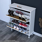 Modilayn UMAY Antre Hol 72x 90x 25,5 cm’ lik 2 Düşer Kapak 4 Göz Bölmeli Ayakkabılık