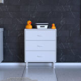Modilayn SÖKE 3'lü Çekmeceli Banyo Dolabı! 60 x 75 x 32,5 cm’ lik Çok Yönlü Kullanım Çekmeceler Sayesinde Banyonuz Daha Düzenli.
