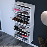 Modilayn UMAY Asma Antre Hol 72x156x25, 5 cm’ lik 4 Düşer Kapak 8 Göz Bölmeli Ayakkabılık