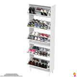 Modilayn VARBİ UMAY Kapı Önü 72x205x26 cm’ lik 5 Düşer Kapak 10 Göz Bölme Ayakkabılık