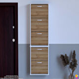 Modilayn VARBİ UMAY' 2 Li Asma Kapı Önü 52 x193x26 cm’ lik 5 Düşer Kapak 10 Göz Bölmeli Ayakkabılık