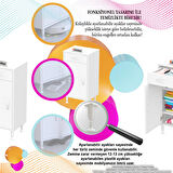 Modilayn EMİR 50 x 88 x 32,5 cm 1 Çekmece 1 Kapak 2 Raf 3 Bölme Çok Amaçlı Banyo & Mutfak Dolabı 