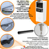 MODİLAYN BİRCE LİNA 65 x 162,4 cm Çekmeceli Kapaklı Ankastre Fırın Ve Mutfak Dolabı