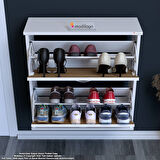 Modilayn UMAY Antre Hol 72x 78x 25,5 cm’ lik 2 Düşer Kapak 4 Göz Bölmeli Ayakkabılık