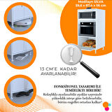 Modilayn SİLVA 1 Kapaklı 59,6 x 119,2 x 56 cm Özel Üretim Fırınlar Mini Midi Mikrodalga Fırın Dolabı