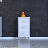 Modilayn SÖKE 3'lü Çekmeceli Banyo Dolabı! 35 x 75 x 32,5 cm’lik Çok Yönlü Kullanım Çekmeceler Sayesinde Banyonuz Daha Düzenli.