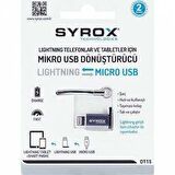 Syrox Dt15 İphone - Micro Usb Dönüştürücü - Orjinal Kalite