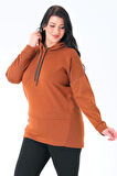 Büyük Beden Kapüşonlu Sweatshirt