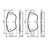 Fiat Fiorino Albea Linea 0986495102 ÖN FREN BALATASI BOSCH