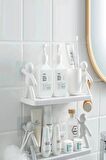 4Lü Kendinden Yapışkanlı Craft Banyo Rafı Baharatlık Mutfak Organizer