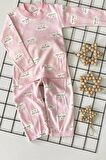 Pamuklu Bulut Desenli Kız Erkek Bebek Pijama İkili Takım