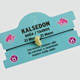 Kalsedon Doğal Taşlı Boğa Burç Bileklik - DL0101