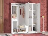ABRE vm-363437 BEYAZ VESTİYER PORTMANTO AYAKKABILIK