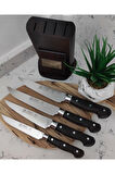 Sürbisa Ahşap Standlı 61502 Ym 4'lü Bıçak Seti