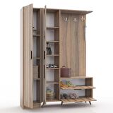 ABRE VM-34342 DORE CEVİZ VESTİYER PORTMANTO AYAKKABILIK