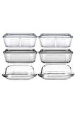 Paşabahçe frigo kapaklı kahvaltılık - tereyağlık peynirlik 6 lı set