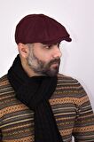 Erkek Kasket Şapkası-bordo-7404