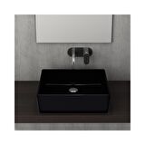 Bocchi Milano 50 cm Çanak Lavabo Parlak Siyah 1215-005-0125