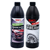 Seramik Katkılı Hızlı ve  Pratik Cila 750ml. + Premium %60 Cilalı Oto Şampuanı 750ml.