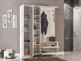 ABRE vm-34342 BEYAZ VESTİYER PORTMANTO AYAKKABILIK