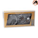 Vakumlu Banyo Aksesuarı 3 lü Set Havluluk + Tuvalet Kağıtlıgı