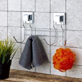 Banyo Havlu Askısı 4'lü Paslanmaz Krom EasyFix