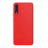 Samsung Galaxy A70 İnce Mat Silikon Kılıf Kırmızı