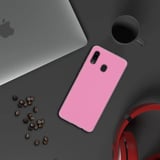 Samsung Galaxy A30 İnce Mat Silikon Kılıf Pembe