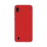 Samsung Galaxy A10 İnce Mat Silikon Kılıf Kırmızı