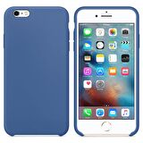 Apple iPhone 6S Altı Açık Liquit Lansman Silikon Menekşe mavisi
