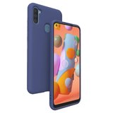 Samsung Galaxy M11 İnce Mat Silikon Kılıf Lacivert