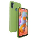 Samsung Galaxy A11 İnce Mat Silikon Kılıf Yeşil
