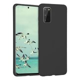 Samsung Galaxy S20 İnce Mat Silikon Kılıf Siyah