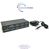 8 Port VGA Splitter 8 Port VGA Çoğaltıcı 200 Mhz 8 Port VGA Splitter