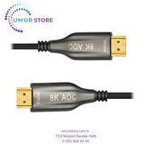 15 Metre - Aoc Fiber HDMI 2.1 Kablo - 48GBPS, 8K@60Hz, 4K@120Hz, 4K@60Hz, Earc, D-Hdr, Dolby Vision