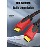 3mt Üç 3 Metre Sargılı HDMI Kablo Full Hd 1080 3D 4K 2160P Kaliteli Hdmi 2k 4K HDMI 2.0