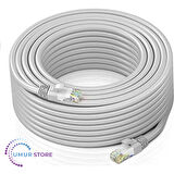 Cat6 EZRJ45 Utp Patch Kablo Fabrikasyon Internet Ethernet Modem Kablosu RJ45 Uçlu Jacklı Network Adsl 15 Metre