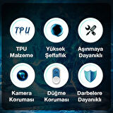 Ally SM Galaxy A13 4G Kılıf Kamera Korumalı Ultra İnce Şeffaf Silikon-(5775)