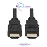 HDMI Kablo 10 Metre – 1080p Full HD, Siyah Renk, Altın Uçlu Uzun Mesafe TV Bağlantı Kablosu