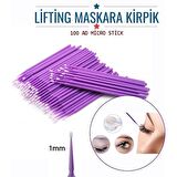 TransForMacion Lifting Maskara Kirpik Micro Stick Fırça 100 Adet 717009